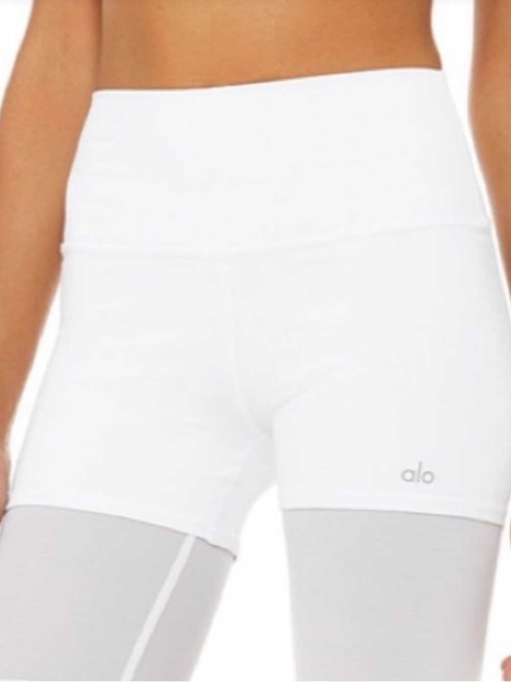 ALO Yoga  White High-Rise Capri Leggings
